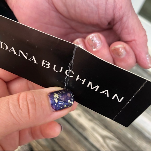 Dana Buchman Mesh, Velvet & Rhinestone Evening Blouse - Picture 4 of 5